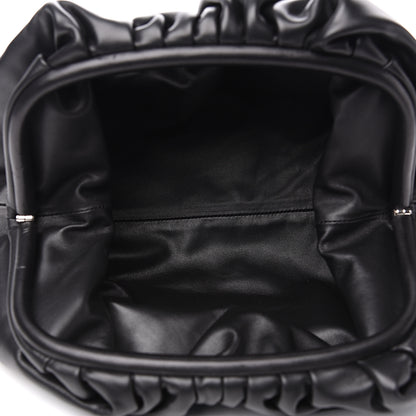 Bottega Veneta Smooth Butter Calf The Pouch Oversized Clutch Black 4 of 9