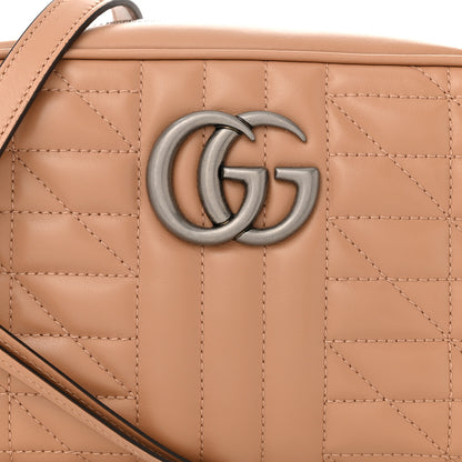 Gucci Calfskin Matelasse Aria Small GG Marmont Chain Shoulder Bag Camelia 8 of 10