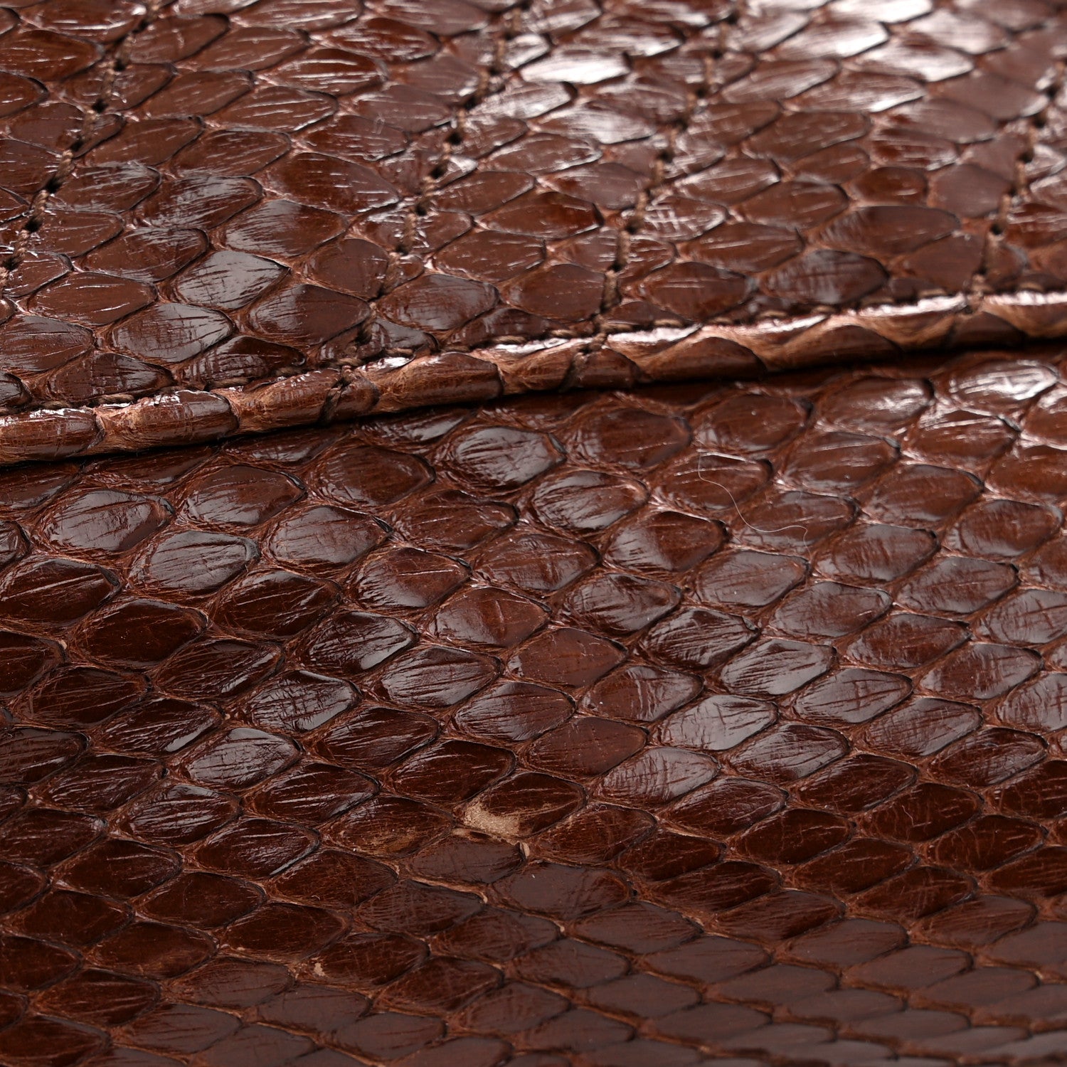 Gucci Snakeskin Matelasse Large GG Marmont Slim Tote Brown 11 of 12