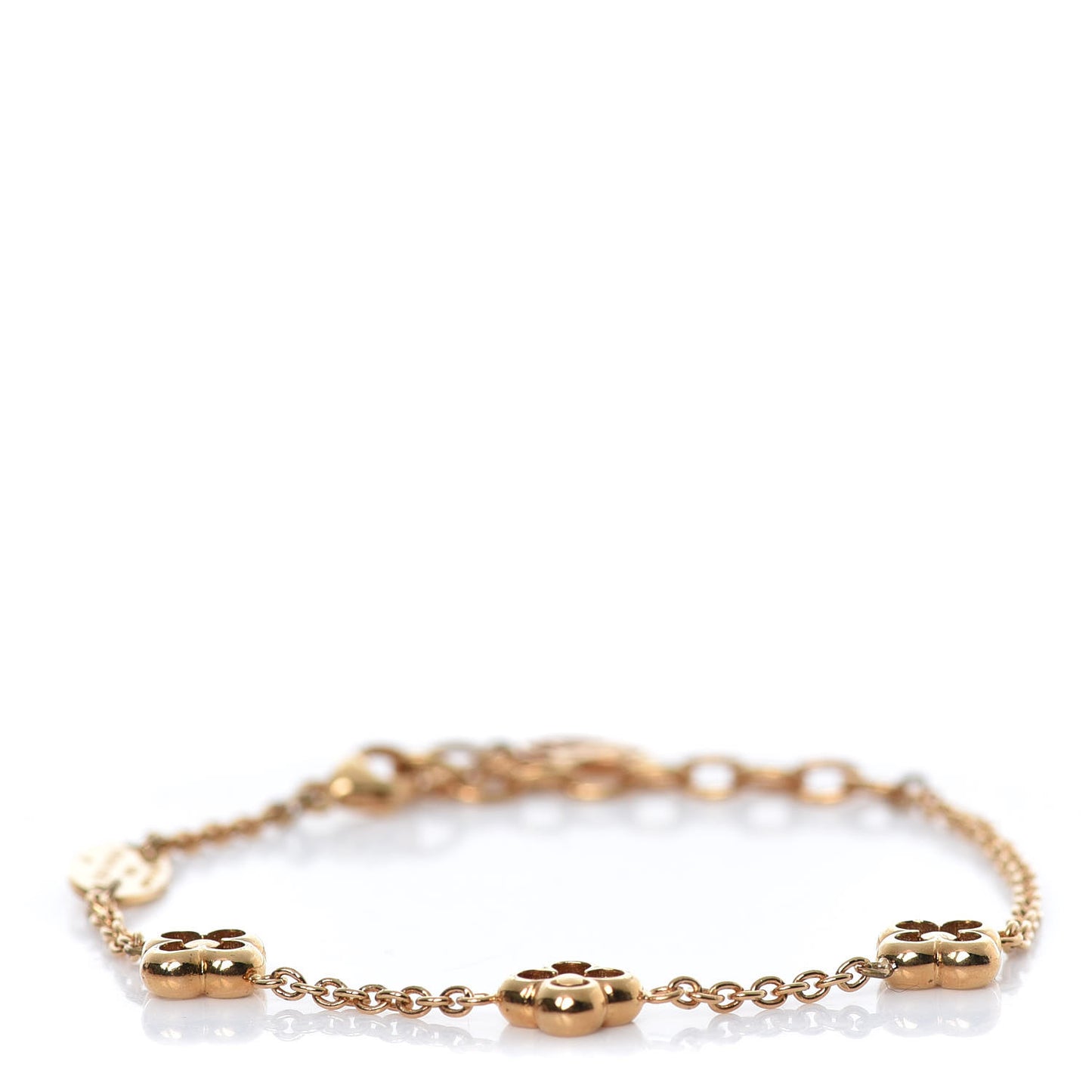 Brass Flower Full Bracelet Gold