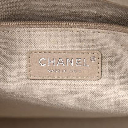 Chanel Mixed Fibers Deauville Bowling Bag Black 6 of 11