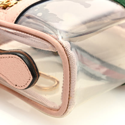 Gucci Vinyl Web Mini Ophidia Transparent Shoulder Bag Perfect Pink 8 of 9