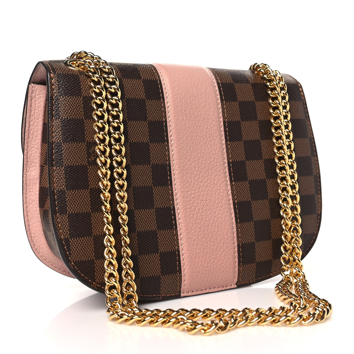 Damier Ebene Cuir Taurillon Wight Magnolia