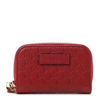 Gucci Microguccissima Zip Around Card Case Red 1 of 8