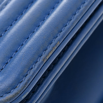 Chanel Lambskin Quilted Medium Boy Flap Blue 11 of 19