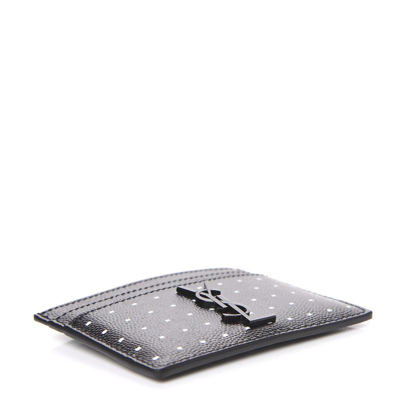 Grain De Poudre Geo Print Monogram Credit Card Case Black White