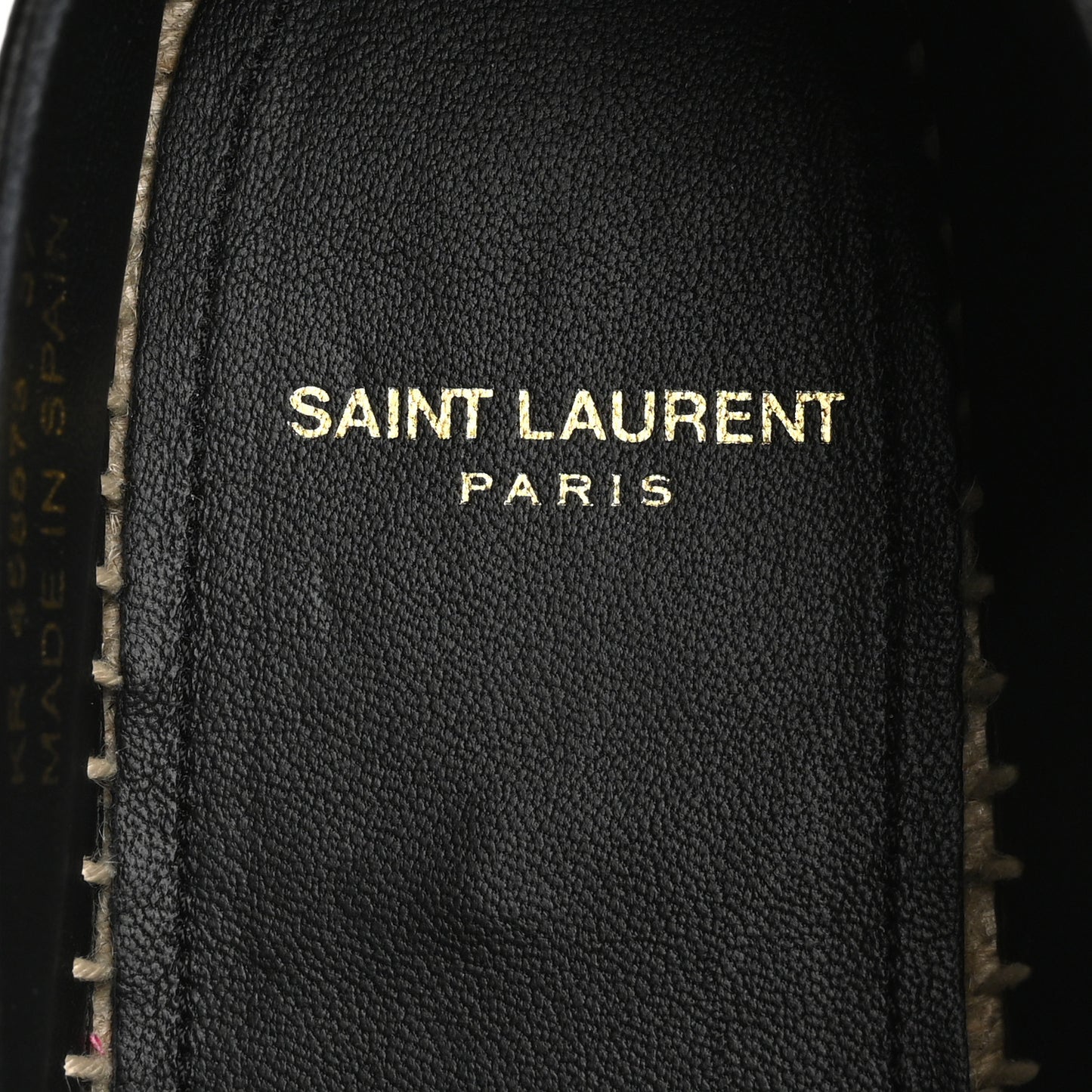 Lambskin Monogram Espadrilles 37 Black