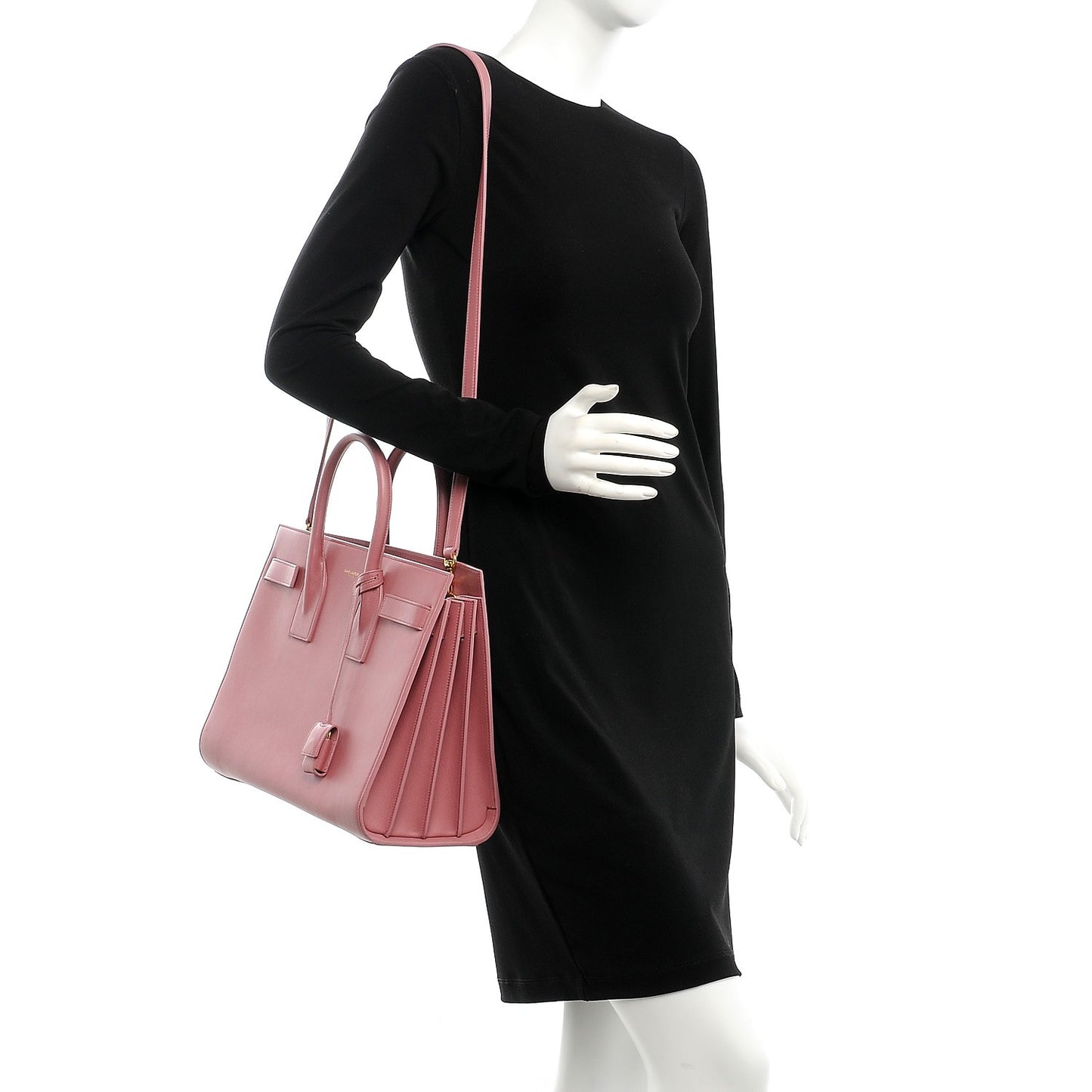 Calfskin Small Sac De Jour Dark Rose