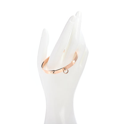 Hermes 18K Rose Gold PM Collier De Chien Bracelet LG 2 of 4