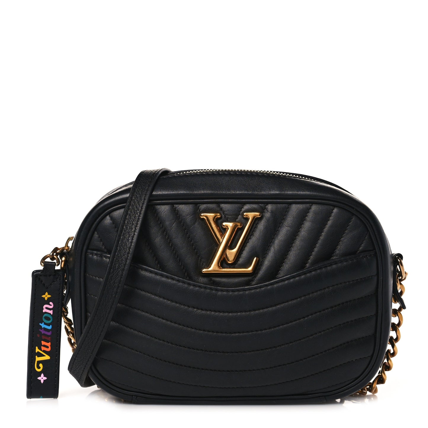 Calfskin New Wave Camera Bag Black
