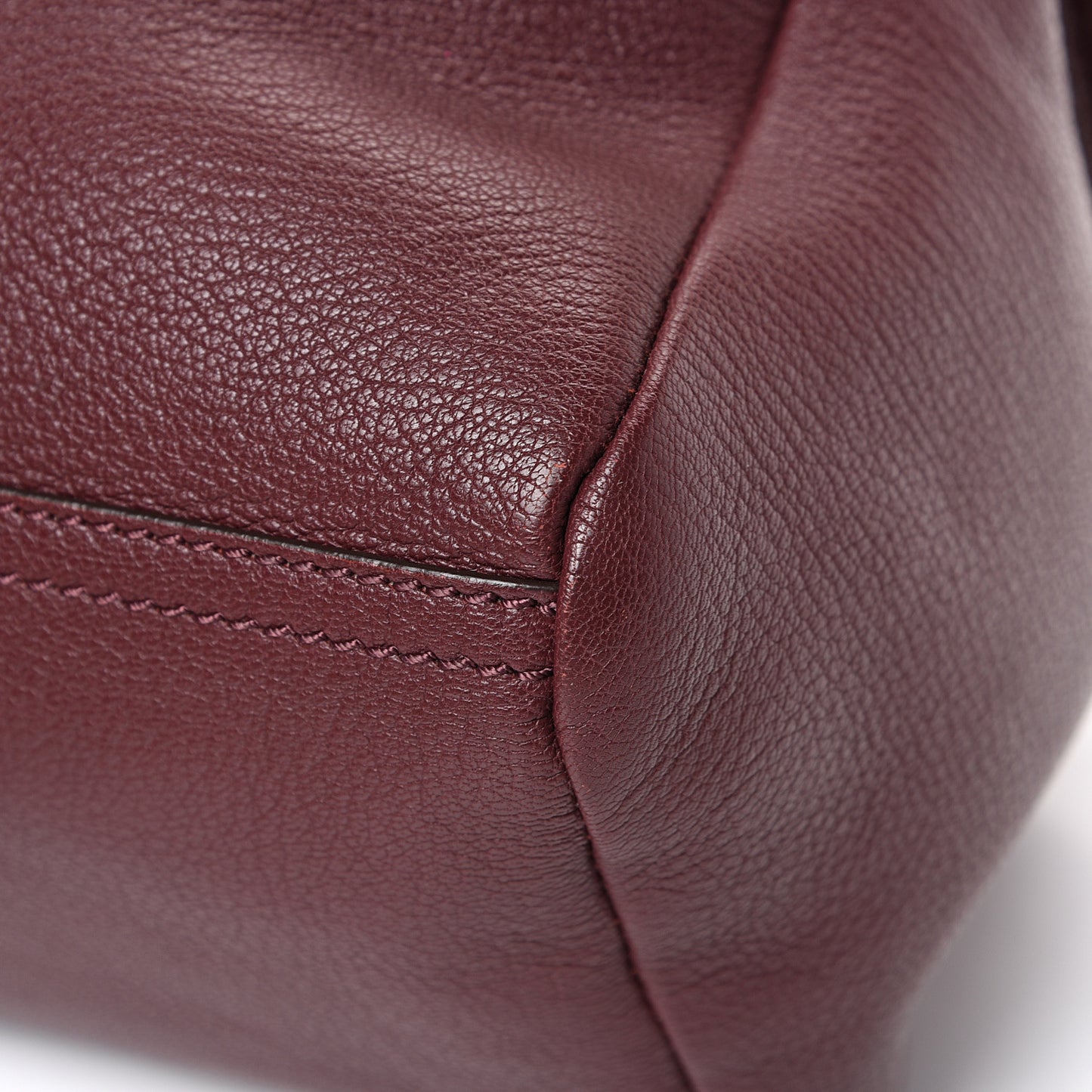 Sugar Goatskin Small Pandora Oxblood