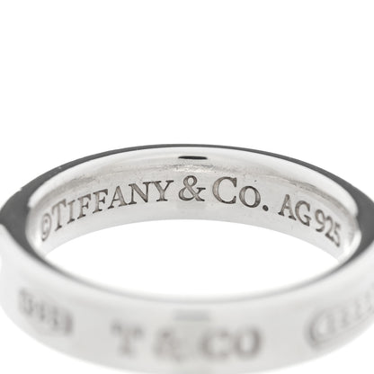 Tiffany Sterling Silver Narrow 1837 Band Ring 47 4.25 4 of 5