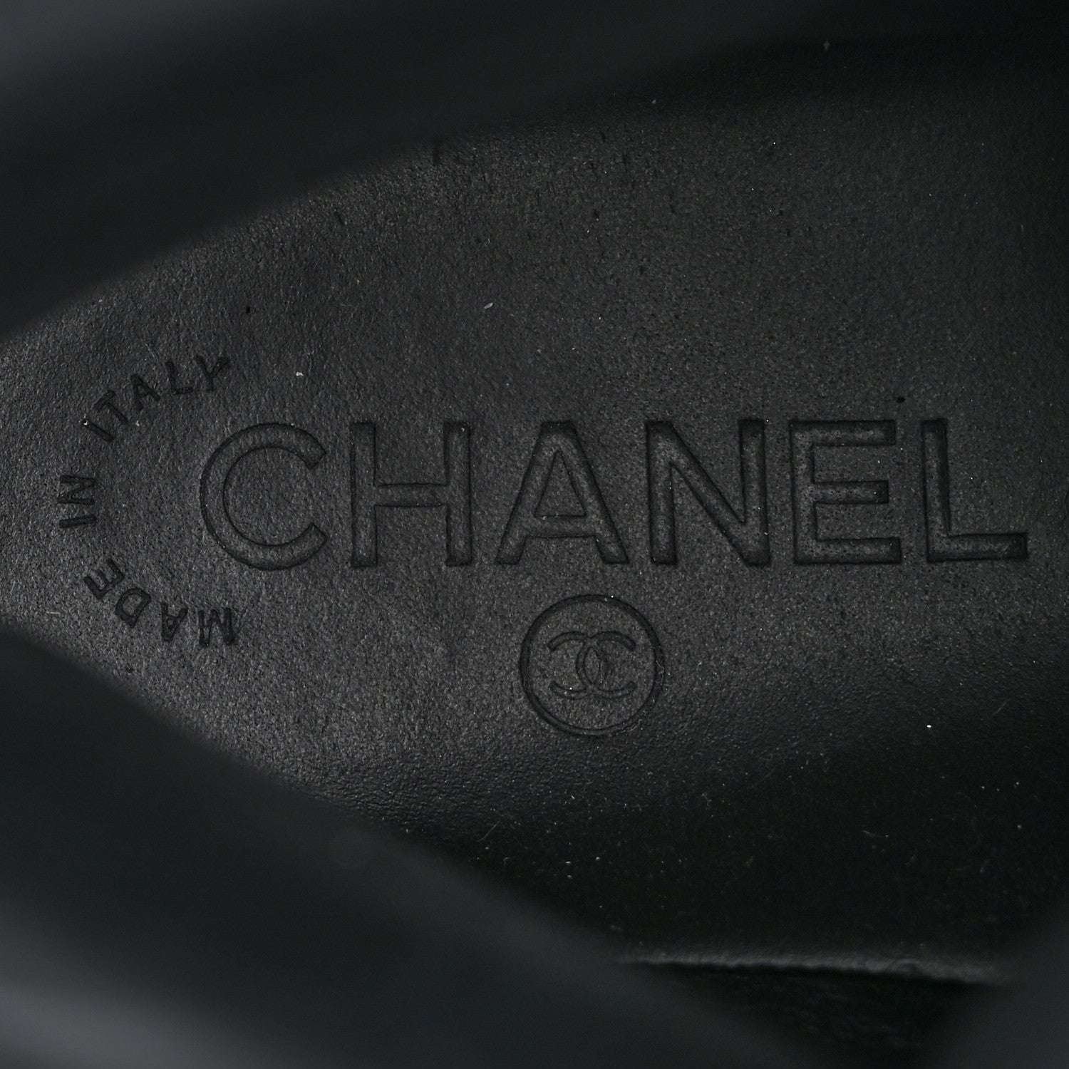 Chanel Calfskin Crocodile Embossed Cocodile High Top Sneakers 36.5 Black 7 of 11