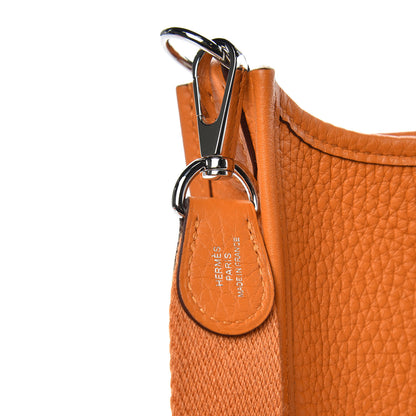 Hermes Taurillon Clemence Evelyne TPM Abricot 9 of 9