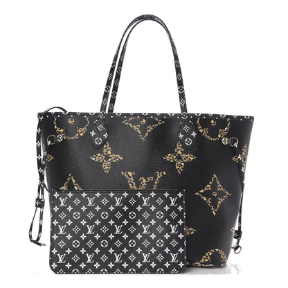 Louis Vuitton Monogram Giant Jungle Neverfull MM Black 1 of 9