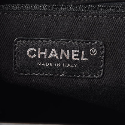 Chanel Caviar Quilted Medium CC Bucket Bag Dark Blue 8 of 9
