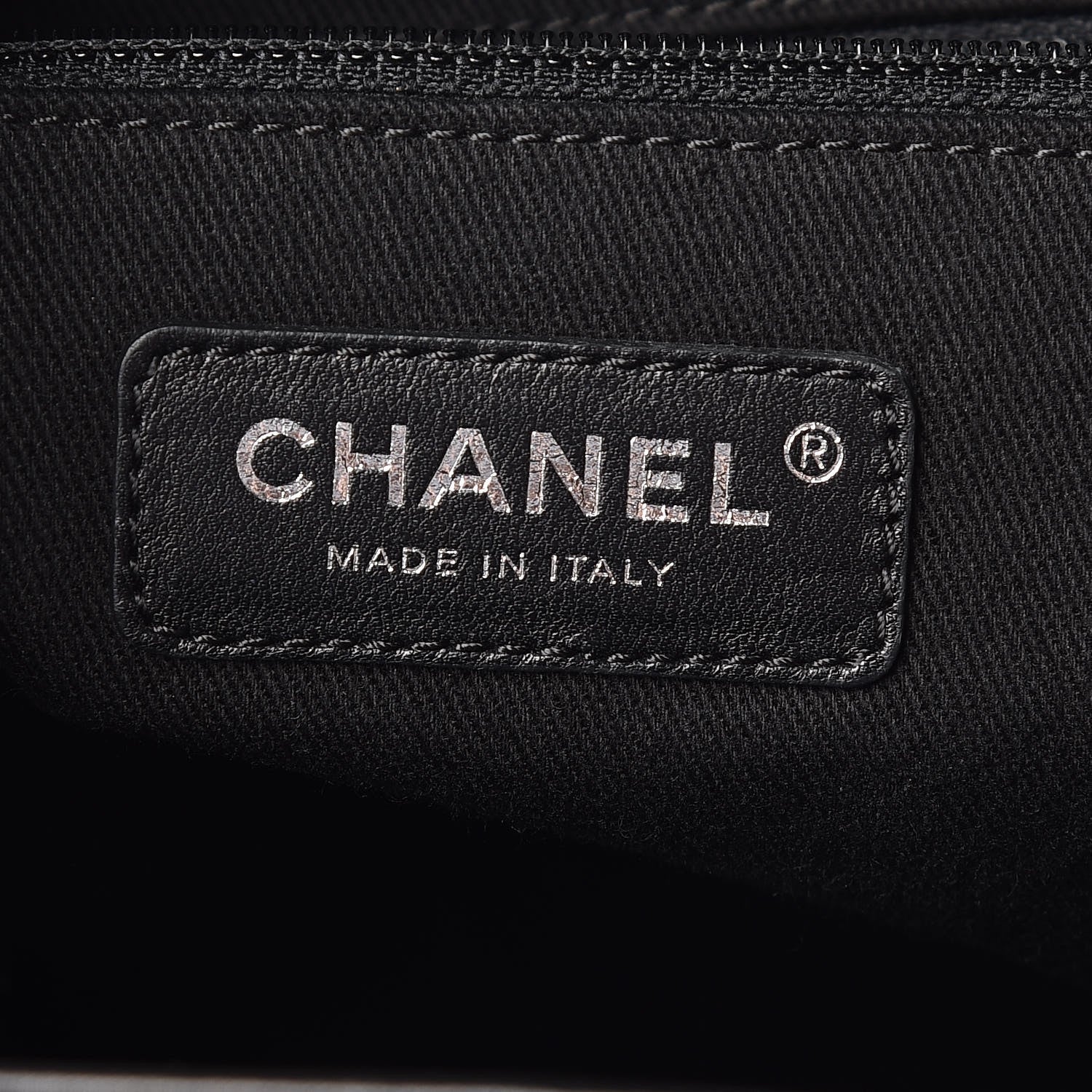 Chanel Caviar Quilted Medium CC Bucket Bag Dark Blue 8 of 9