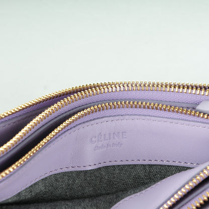 Celine Lambskin Large Trio Crossbody Bag Lilac 7 of 9