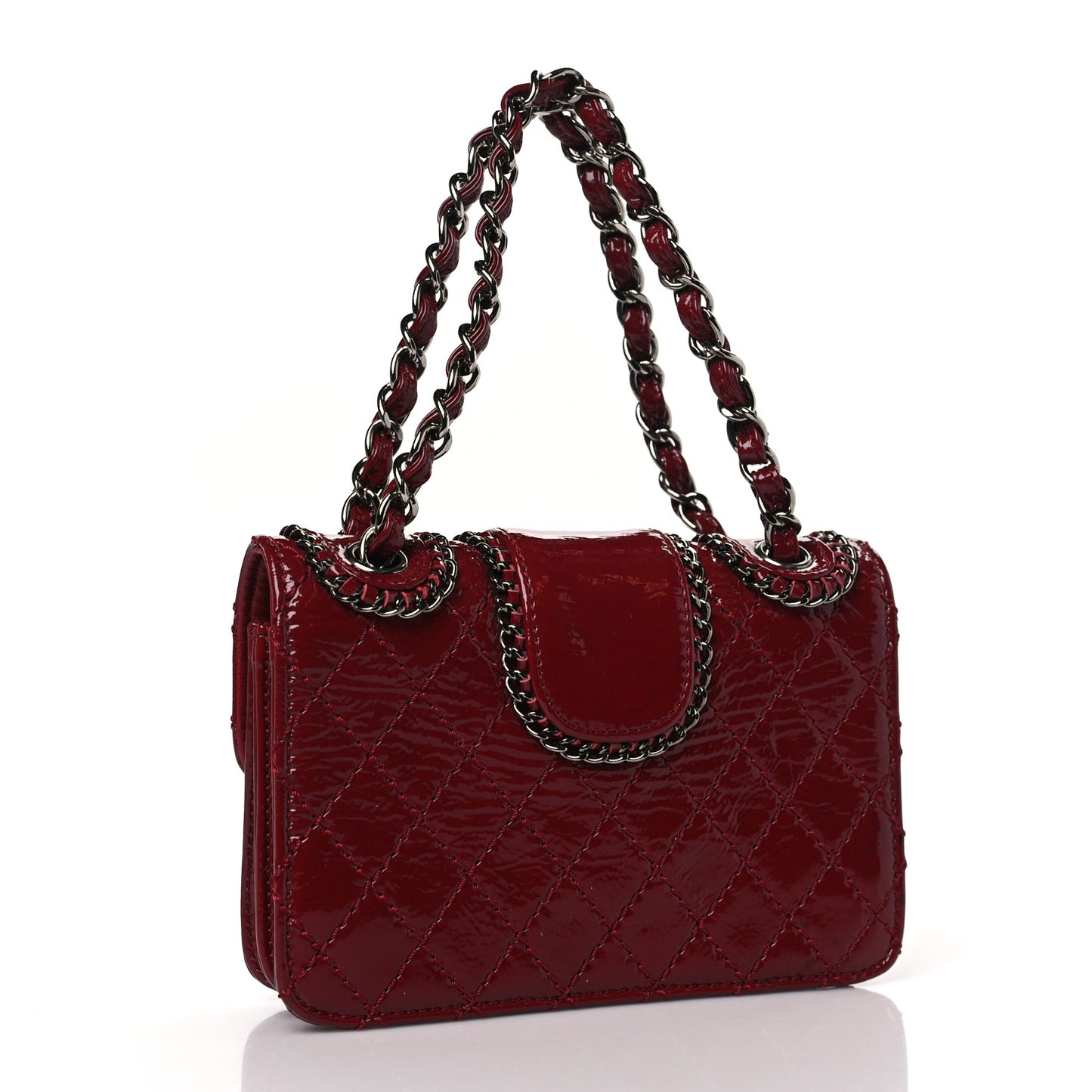 Patent Mini Madison Flap Red