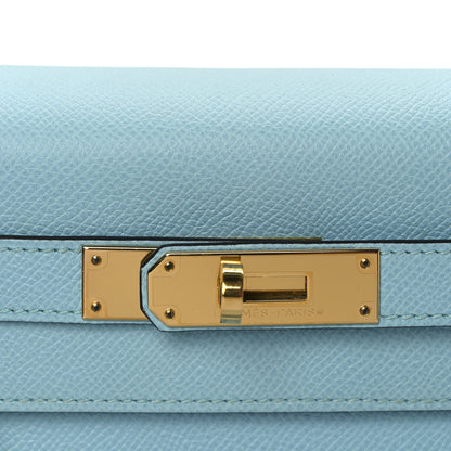 Hermes Epsom Kelly Sellier 28 Bleu Atoll 8 of 10