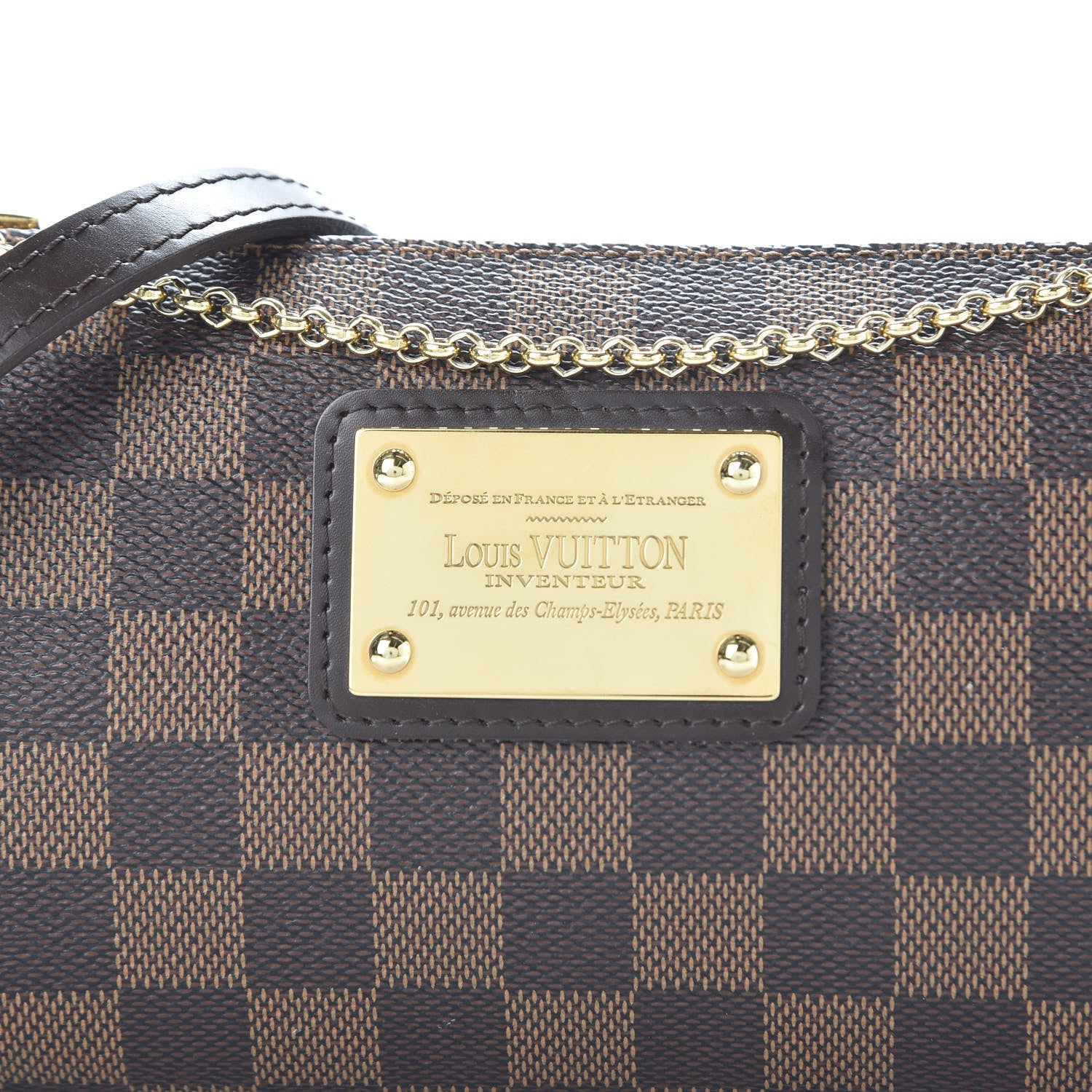 Louis Vuitton Damier Ebene Eva Clutch 9 of 9