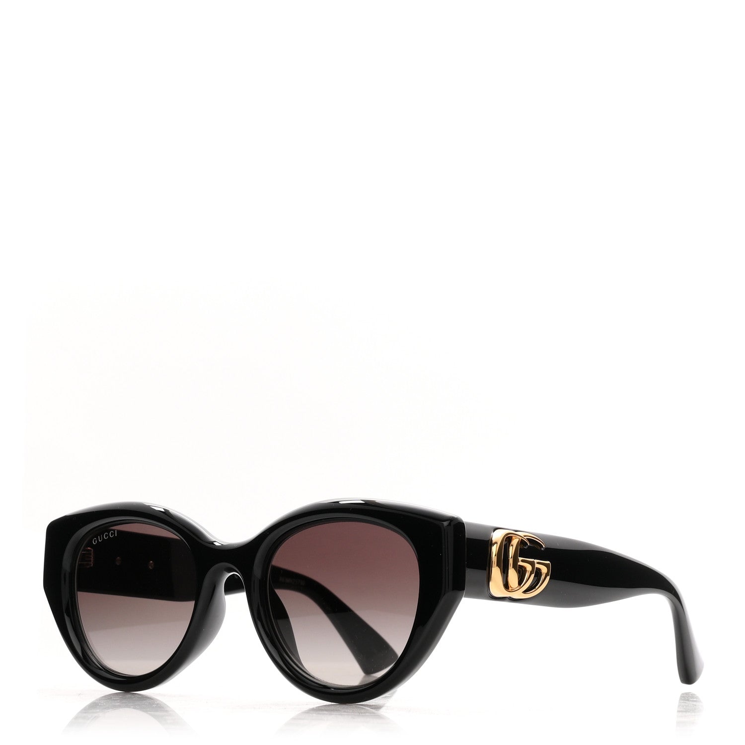 Gucci Acetate Low Nose Bridge Fit Sunglasses GG1976SK Black 1 of 8