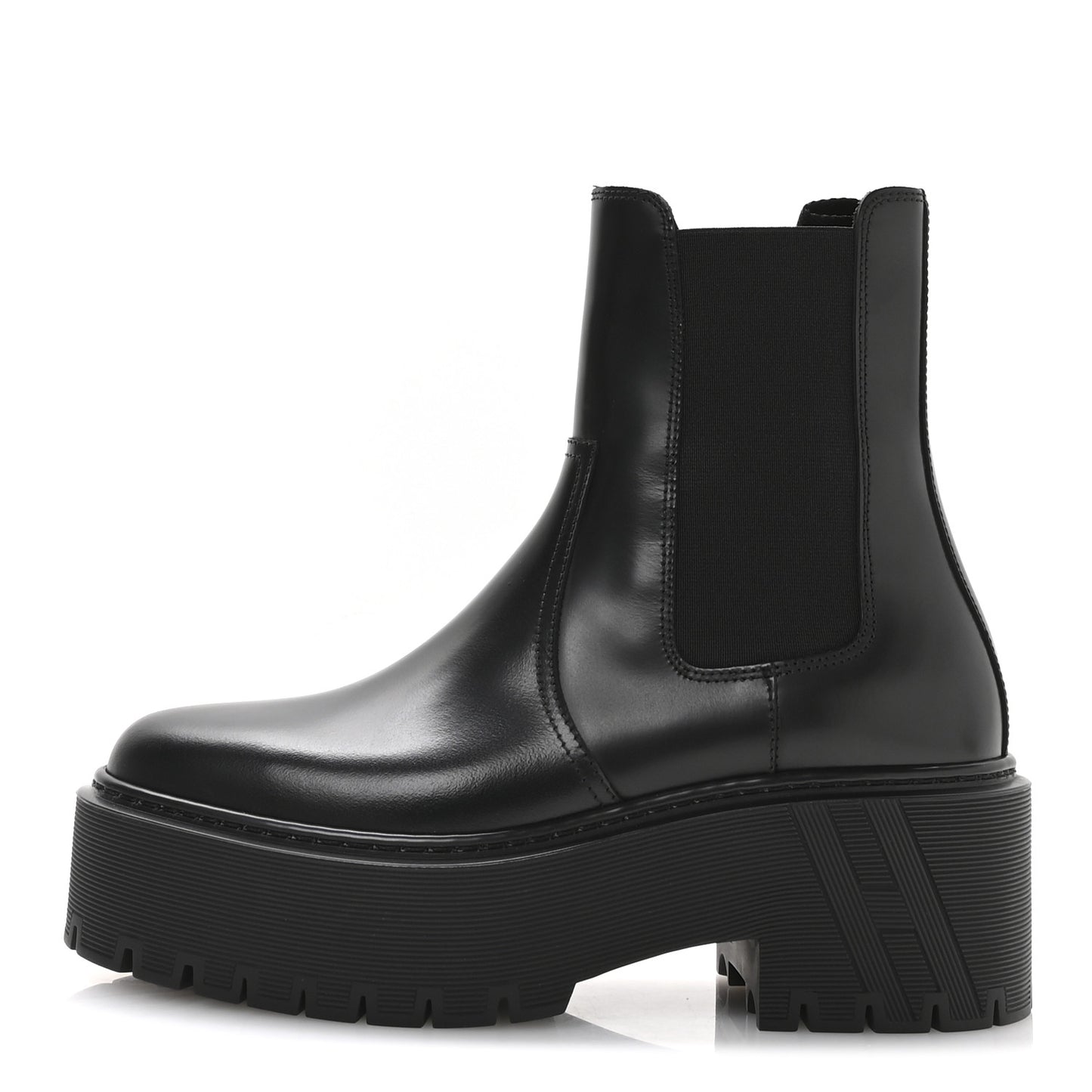 Calfskin Harrow Ankle Boots 35 Black