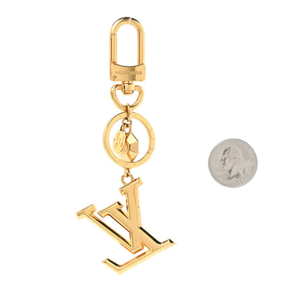Louis Vuitton LV Facettes Bag Charm Key Holder Gold 2 of 4