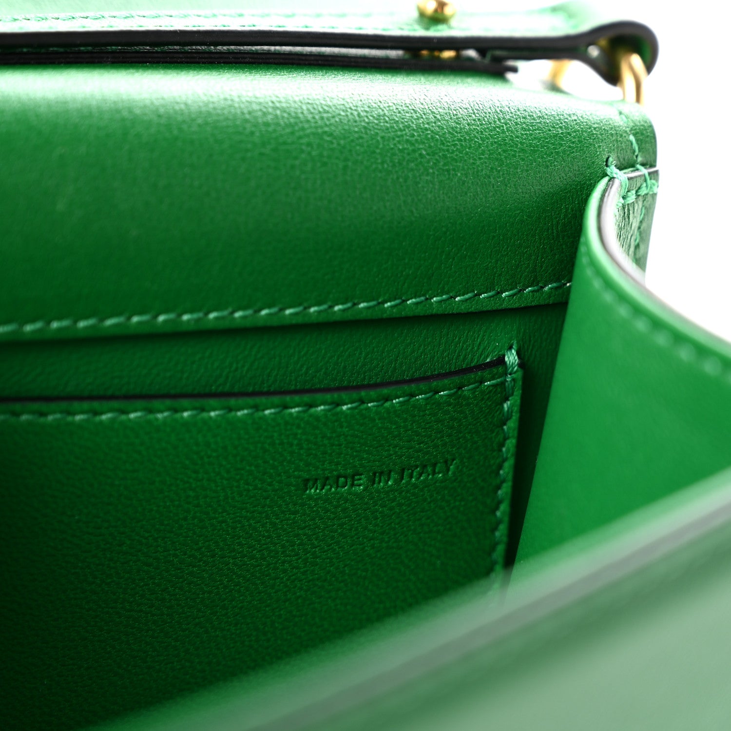 Valentino Garavani Calfskin Vlogo Small Loco Shoulder Bag Gea Green 7 of 11
