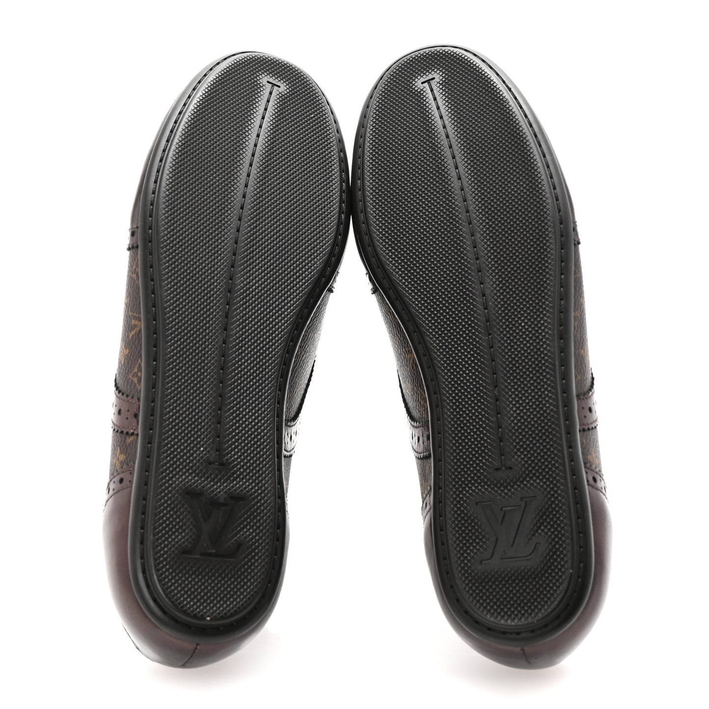 Calfskin Monogram Lyrics Sneakers 38 Bronze
