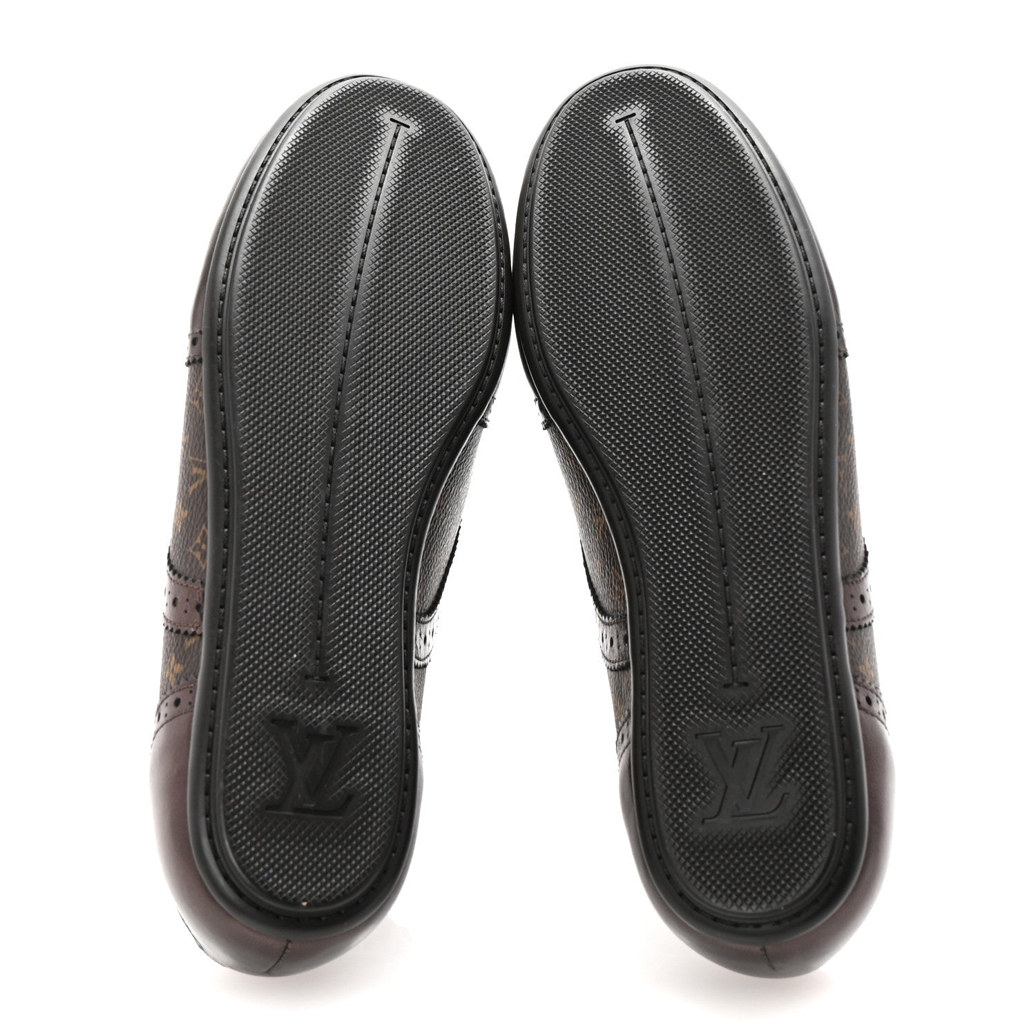 Louis Vuitton Calfskin Monogram Lyrics Sneakers 38 Bronze 6 of 8