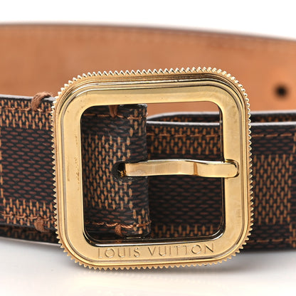 Louis Vuitton Damier Ebene Tresor Belt 85 34 2 of 8