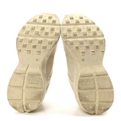 Gucci Calfskin Logo Mens Rhyton Sneakers 9.5 Ivory 6 of 9