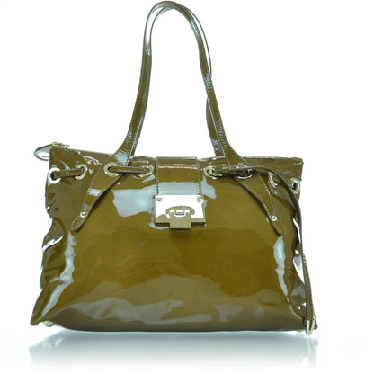 Jimmy Choo Patent Small Rhea 1 of 9