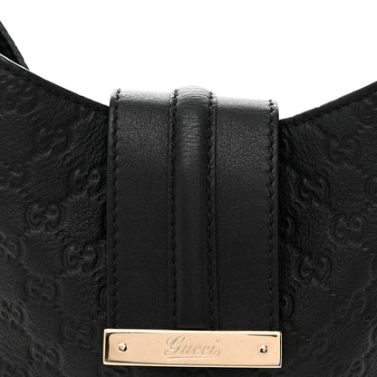 Gucci Guccissima Large New Ladies Web Hobo Black Black 8 of 14