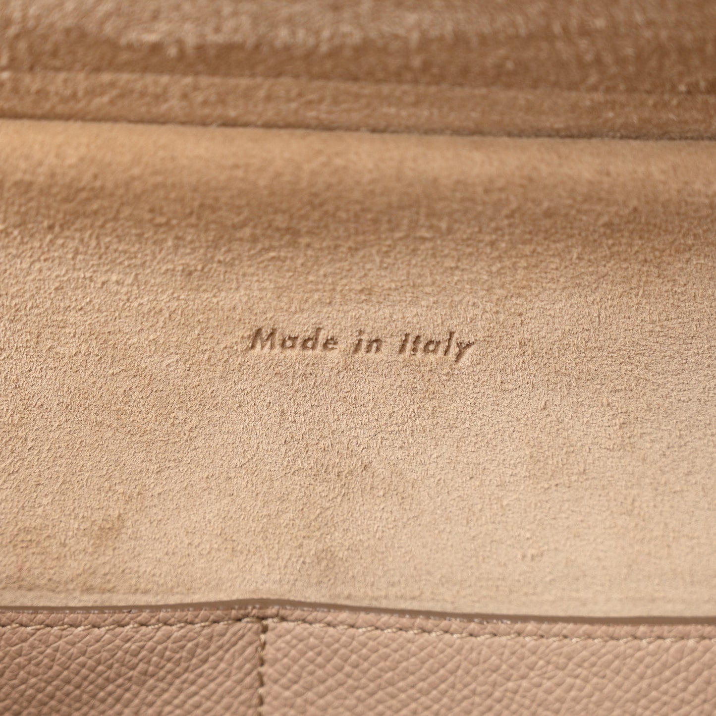 Grained Calfskin Mini Belt Bag Light Taupe