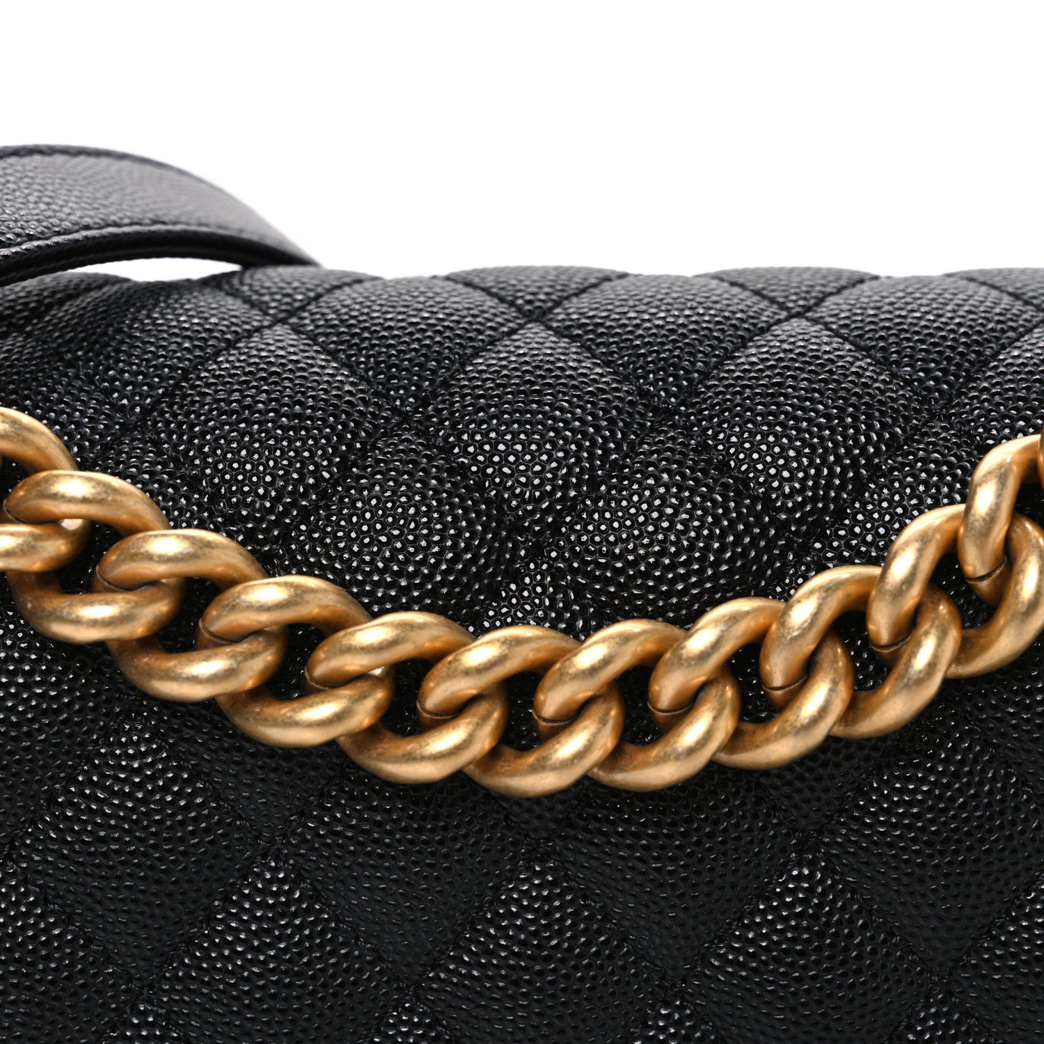 Chanel Caviar Quilted Medium Boy Flap Black 8 of 11