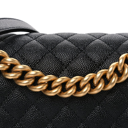 Chanel Caviar Quilted Medium Boy Flap Black 8 of 11