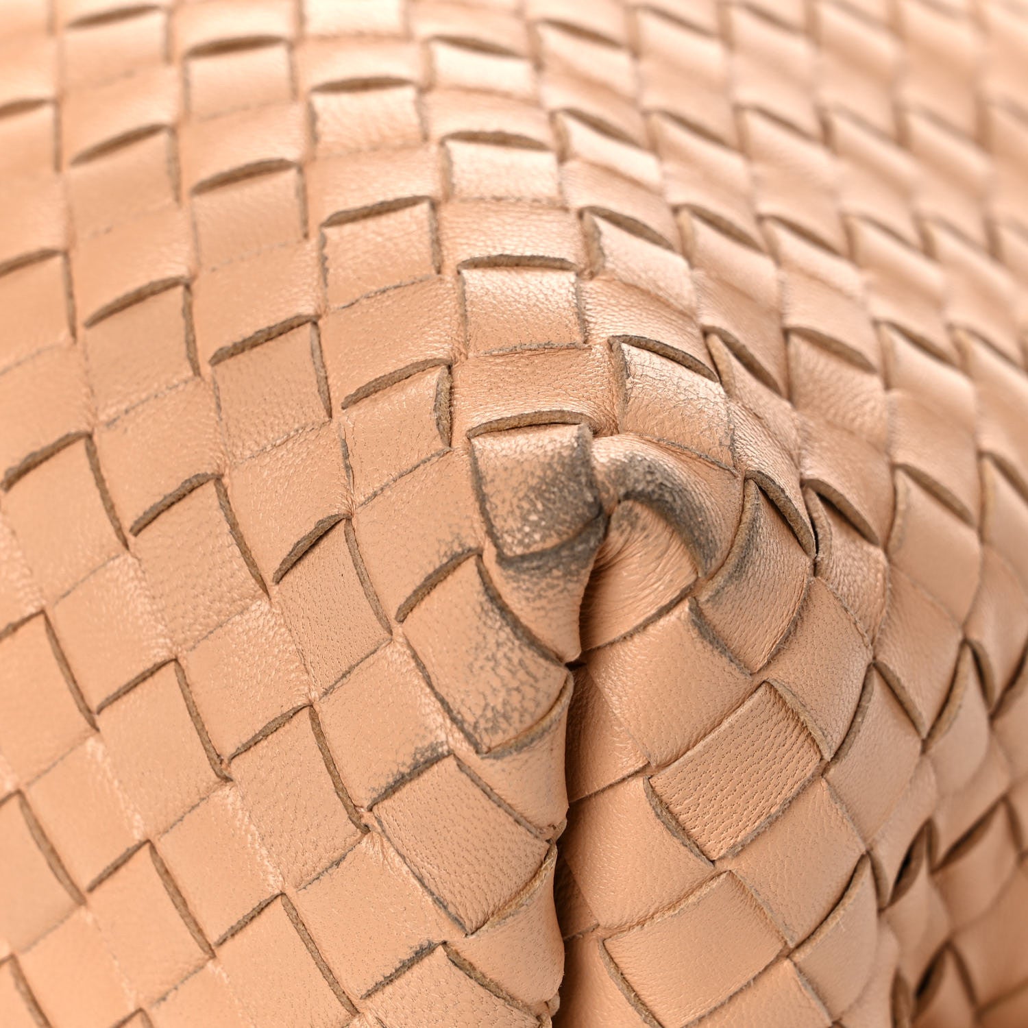 Bottega Veneta Nappa Intrecciato The Fold Crossbody Almond 8 of 24