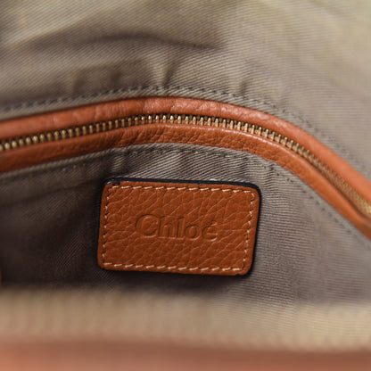 Chloe Calfskin Medium Marcie Satchel Tan 14 of 16