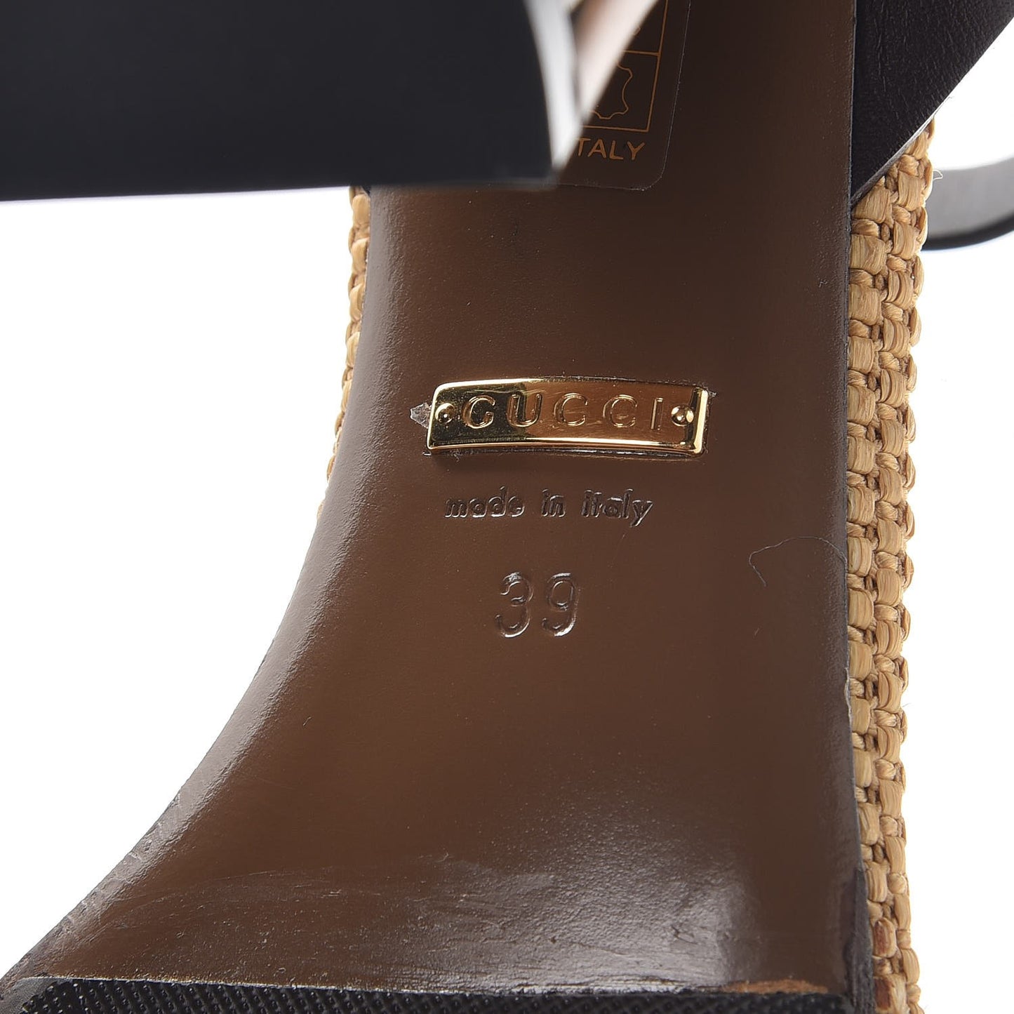 Calfskin Lifford Bamboo Sandals Heels 39 Cocoa