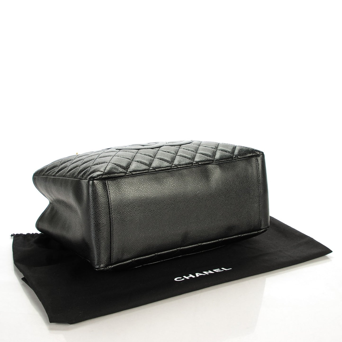 Caviar Quilted Grand Shopping Tote GST Black