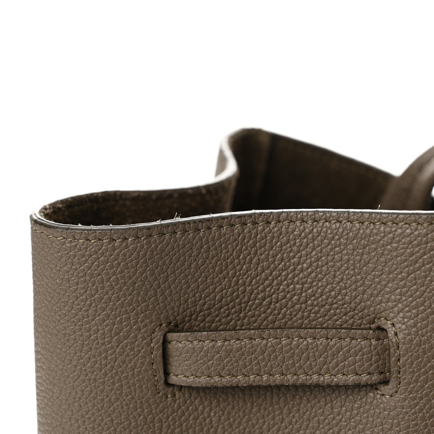 Celine Soft Grained Calfskin Small Belt Cabas Phantom Taupe 14 of 14