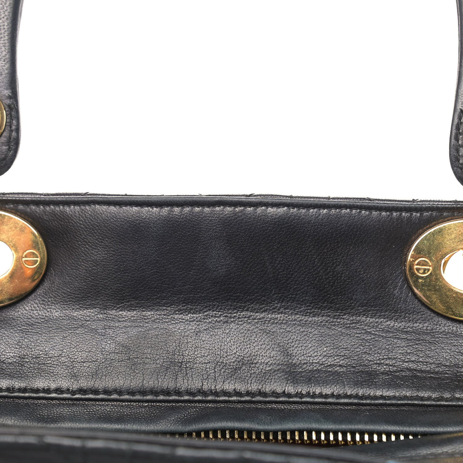 Christian Dior Lambskin Cannage Medium Lady Dior Black 11 of 19