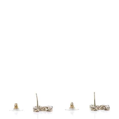 Chanel Metal Chain Link CC Earrings Gold 4 of 6