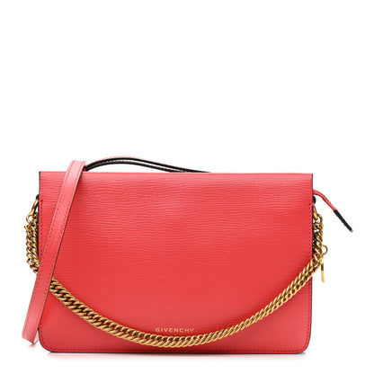 Givenchy Goatskin Suede Cross 3 Crossbody Bag Pink Grey 1 of 9