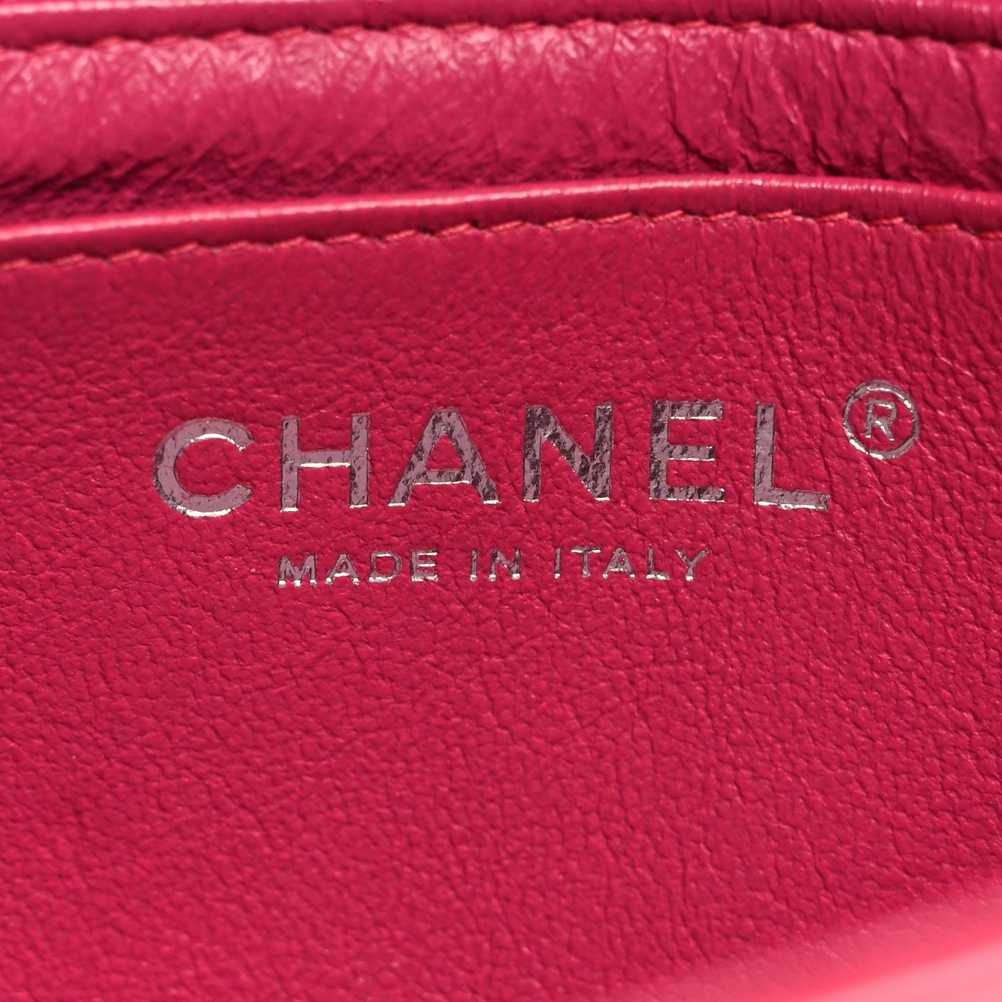 Patent Calfskin Quilted Mini Rectangular Flap Pink