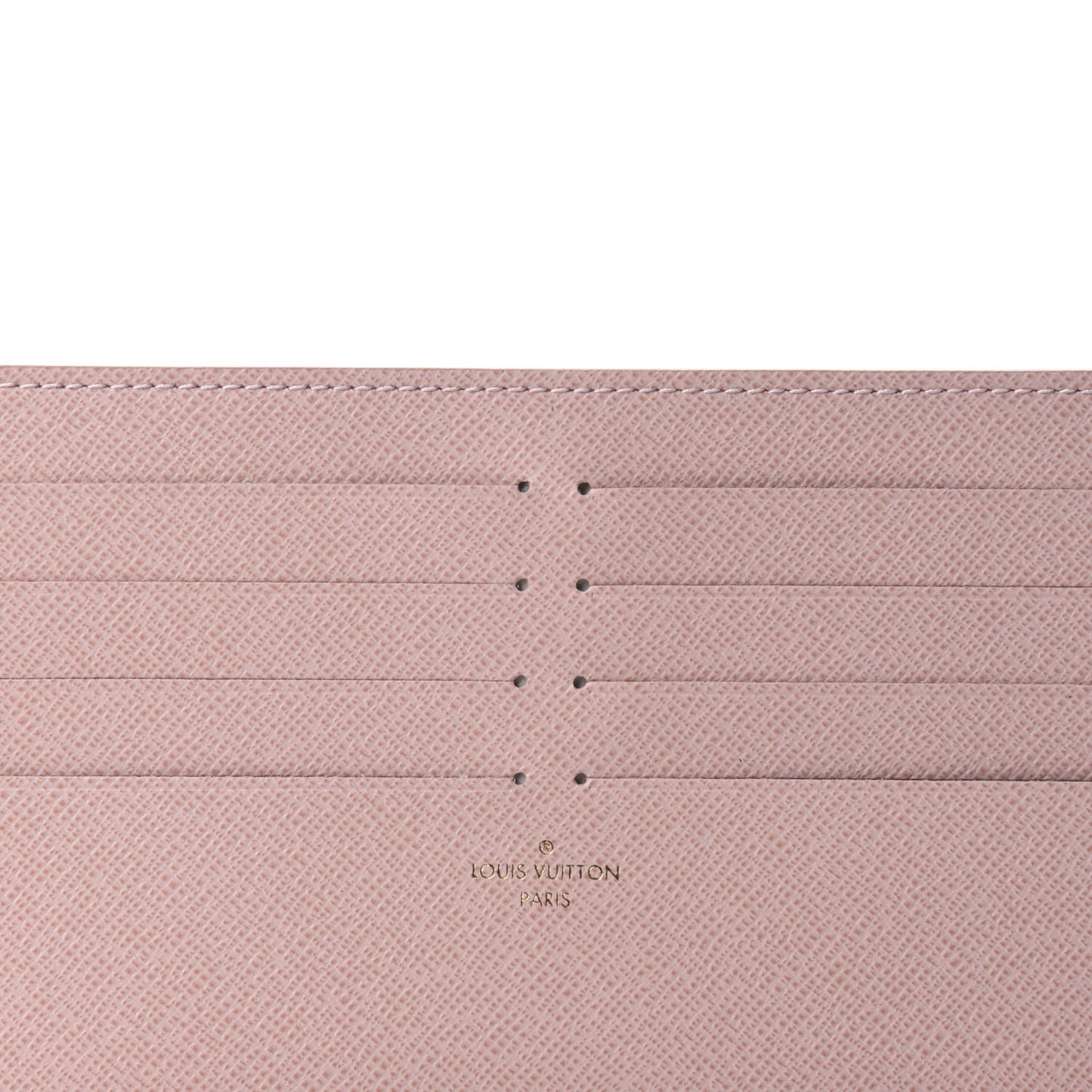 Calfskin Felicie Card Holder Insert Rose Ballerine
