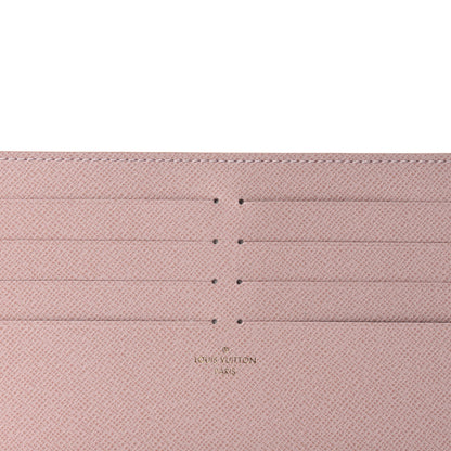 Louis Vuitton Calfskin Felicie Card Holder Insert Rose Ballerine 6 of 6