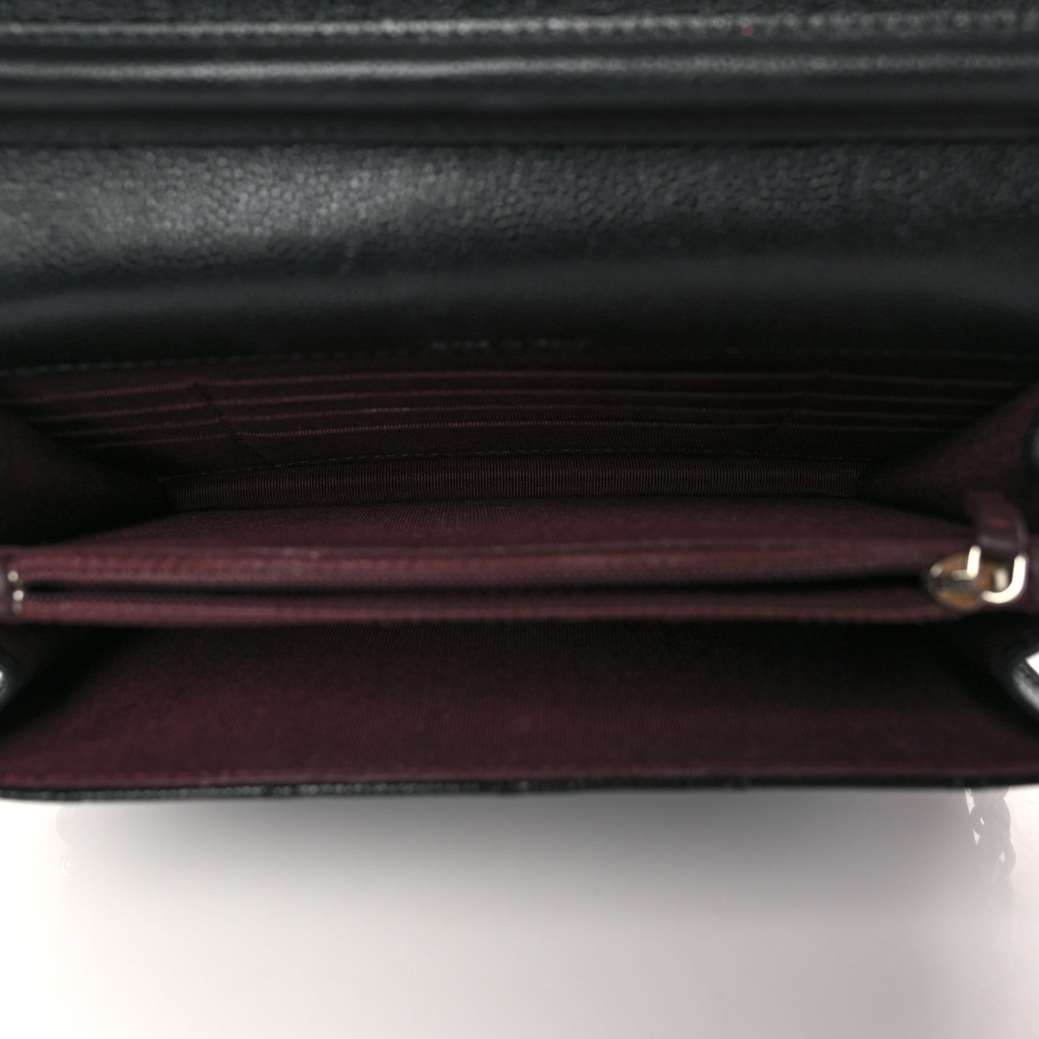 Chanel Caviar Quilted Square Wallet On Chain WOC Black 5 of 12
